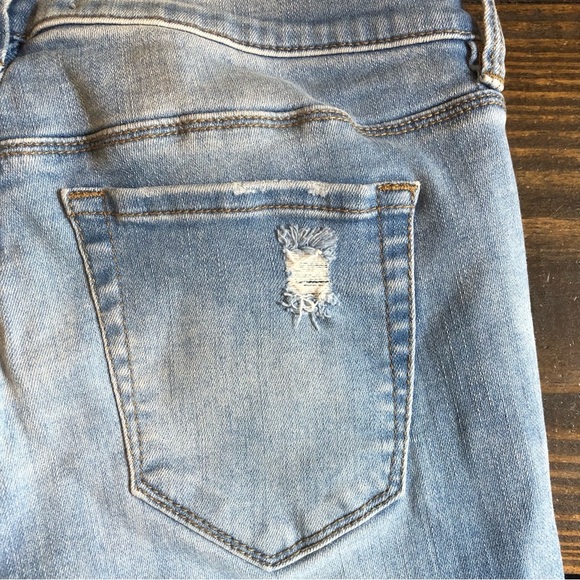 PACSUN Ankle Jegging Jeans Women’s 26 Faded Raw Hem Boho Skinny Stretch Denim - Picture 10 of 14